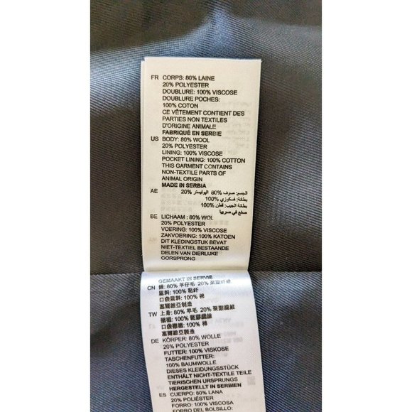 SANDRO Lauryn WOOL Boyfriend Plaid Blazer Size 40 (suit 10-14) - Picture 14 of 14